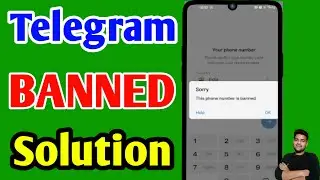 telegram banned phone number solution | how to fix  telegram banned phone number | telegram banned