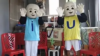 2 MY FRIENDS UNBOXING & WEARING COSPLAY UPIN & IPIN KAKTUS JOGET - ON MY WAY & LILY ALAN WALKER SONG