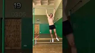 Тренировка хвата. Подтягивания 1/10 сек 4 минуты. #подтягивания #тренировка #хват