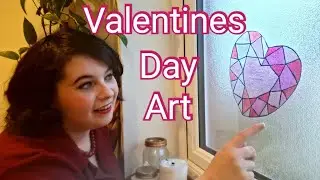 How to make a Stained Glass Gem Heart Suncatcher in Art Club with Miss Burford