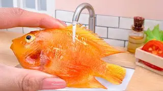 🐠 BEST EVER Miniature Spicy Baked Fish Fillet 🐟 Super Easy Oven Baked Red Fish Recipe by Mini Yummy