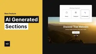AI-Generated Sections – A Bold Step Into AI-Assisted Site Design