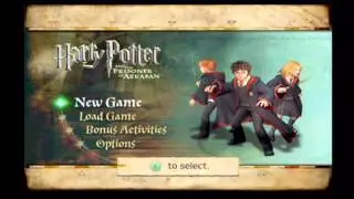 Harry Potter and the Prisoner of Azkaban Title Screen & Intro (GCN)