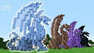Build a Simple Dragon Statue with ANY Block | Minecraft Tutorial