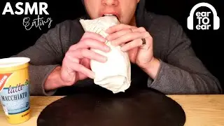 ASMR Eating Turkish Dürüm Doner Mukbang (No Talking) Food Sounds - Ear To Ear