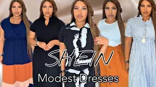 SHEIN MODEST DRESSES | FALL TRY ON HAUL 🍂