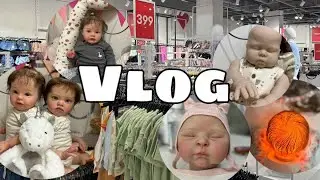 Влог🧸// Будни мастера реборниста🎨// БОЛЬШОЙ ШОПИНГ В СИН СЕЙ🛍️// Расписываю заказную малышку