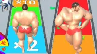 MUSCLE RACE Gameplay 💪🏋️👊 Game All Levels Walkthrough Android,iOS