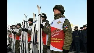 Уникальный переход военных из Хабаровска в Москву. Встречаем участников у нас в городке.