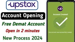 How to open Upstox account in 2024. Upstox account opening 2024.