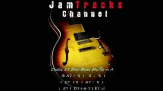 Blues Shuffle Guitar Backing Track in A  - JamTracksChannel -