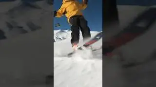 Tail butter 360 on skis 