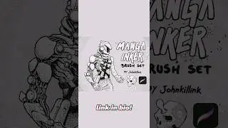MANGA INKER BRUSH SET for procreate! FINALLY 