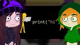 Mob talker girl's react to Animation vs. Coding by Alan Becker 