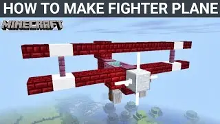 how to make fighter plane in minecraft (so easy)