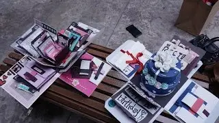 Birthday exploding box card