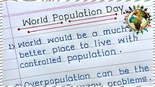 World Population Day 10 Lines in english|| 10 Line essay on World Population Day 2023|| 