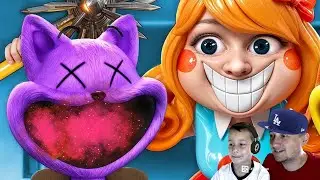 УЛЫБАЮЩИЕСЯ ТВАРИ - КИССИ МИССИ ПРОТИВ КЭТ НЕП | РЕАКЦИЯ Poppy Playtime 3 - Анимации на русском