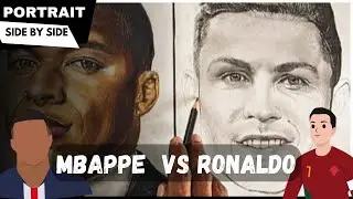Unveiling the Best: Mbappe vs. Ronaldo Portrait Art