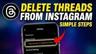 How to delete Threads profile from Instagram - Simple Steps
