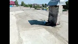 Крыша 500 м2. Демонтаж, стяжка, 2 слоя. Фото с комментариями