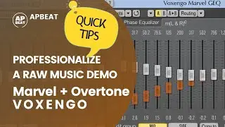 Free VST plugins Voxengo Marvel GEQ and Overtone GEQ. Enhance a vocal and backing - TUTORIAL
