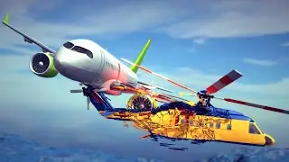 Midair Collisions, Airplane Crashes & Dogfights #1 | Besiege