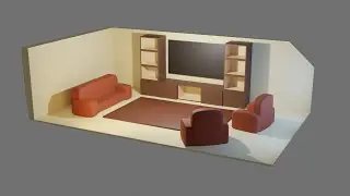 Моделирую комнаты 3D на заказ в Blender Трансляция
