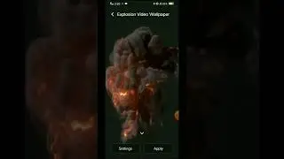 Explosion video wallpaper  Best wallpaper for android #shorts #wallpaper