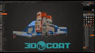 3D Coat- Concept Art- Vehicle Spaceship Design, Concept Sculpt- Viewport