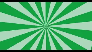 White Light Rays Circle Animation | Rounded Green Screen Effect