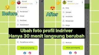 Cara ubah foto profil Indriver terbaru 