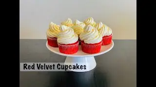 Red Velvet Cupcakes | Whipped Cream-Cream Cheese Frosting | Quick & Easy
