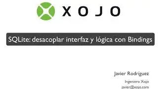 SQLite Bindings: Desacopla la interfaz de usuario de la Lógica