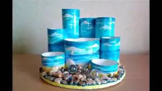 Карандашница в морском стиле мастер-класс - Сделать может каждый!
