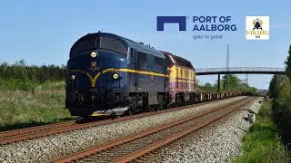 Viking Rail med containertog til Port of Aalborg maj 2024