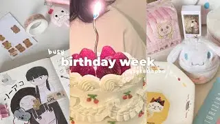 vlog 🧸️ birthday, anime journal, haul, study, week in my life ☁️