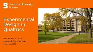 Experimental Design in Qualtrics