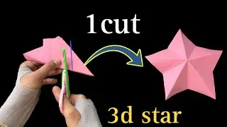 how to make star with paper |paper star | how to make a star | star making with one paper