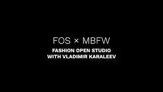 FOS × MBFW WITH VLADIMIR KARALEEV @MBFW.berlin Fall/Winter 2022
