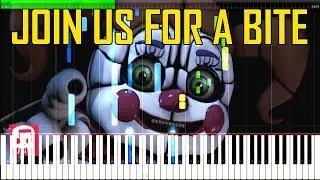 Join Us For A Bite (FNaF Sister Location Song) by JT Music [Piano Tutorial]