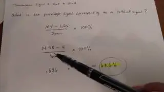 How to find the percentage signal