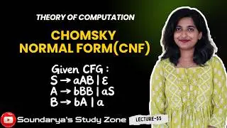 CFG to CNF Conversion with ε (Epsilon) | Chomsky Normal Form Solved Example | TOC
