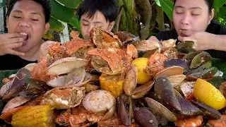 MOUTHWATERING SEAFOOD BOIL | OUTDOOR COOKING collab w/ 
