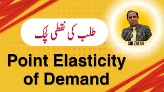 Point Elasticity of Demand microeconomics | zeatutor | Economics in Urdu/Hindi