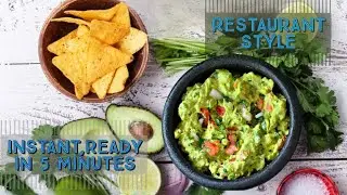 Restaurant Style guacamole recipe | homemade | Instant ready in 5 mins