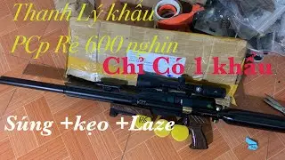 Thanh Lý khẩu Pcp mới 100/: Giảm giá 600 nghìn !! Combo Sung +kẹo +Laze !! LH 0967.995.572