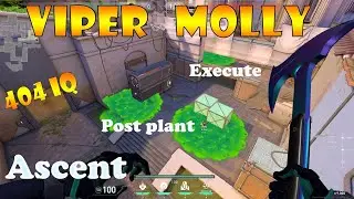 Valorant Viper Post Plant and Execute Molly Lineups for Ascent | Valorant Tips and Tricks