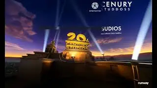 20th Century Studios logo expanded with Runway Gen-3 Alpha AI super open matte