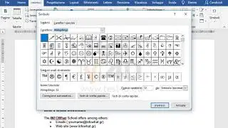 Inserisci il simbolo  (telefono nero [Wingdings]), direttamente sotto la frase Thessaloniki...